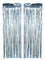 WIDE OCEAN INTERNATIONAL TRADE BEIJING CO., LTD Decorations Light Blue Foil Fringe Curtain, 2 Count 810077650011
