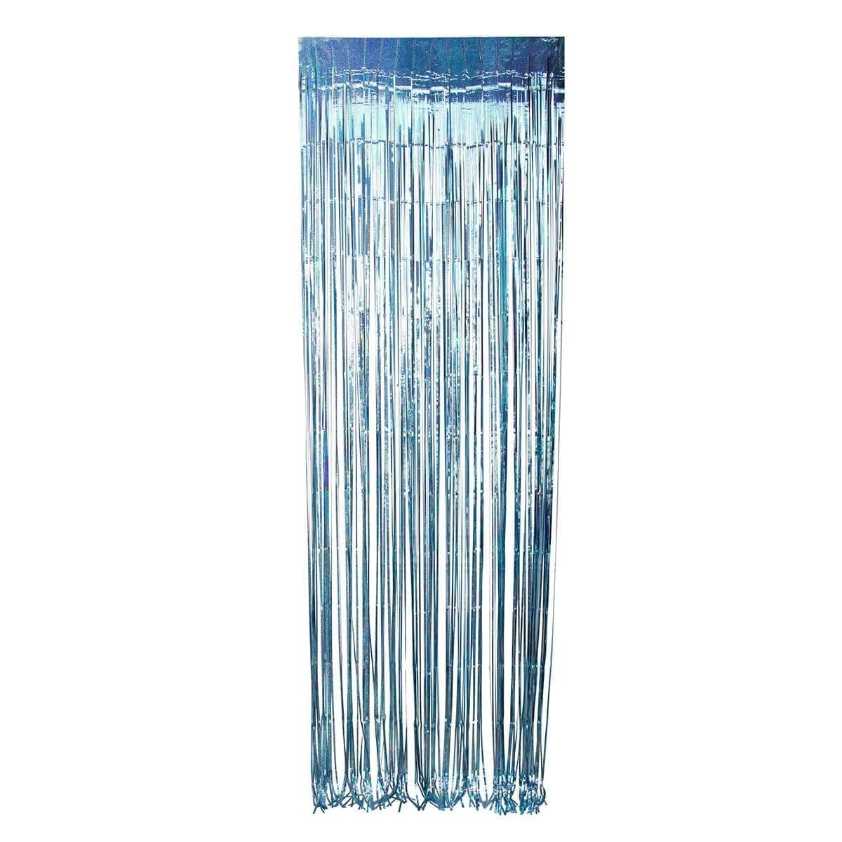 Buy Decorations Light Blue, Laser Collection, Fringe Curtain sold at Party Expert