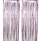 WIDE OCEAN INTERNATIONAL TRADE BEIJING CO., LTD Decorations Light Pink Foil Fringe Curtain, 2 Count 810077650028