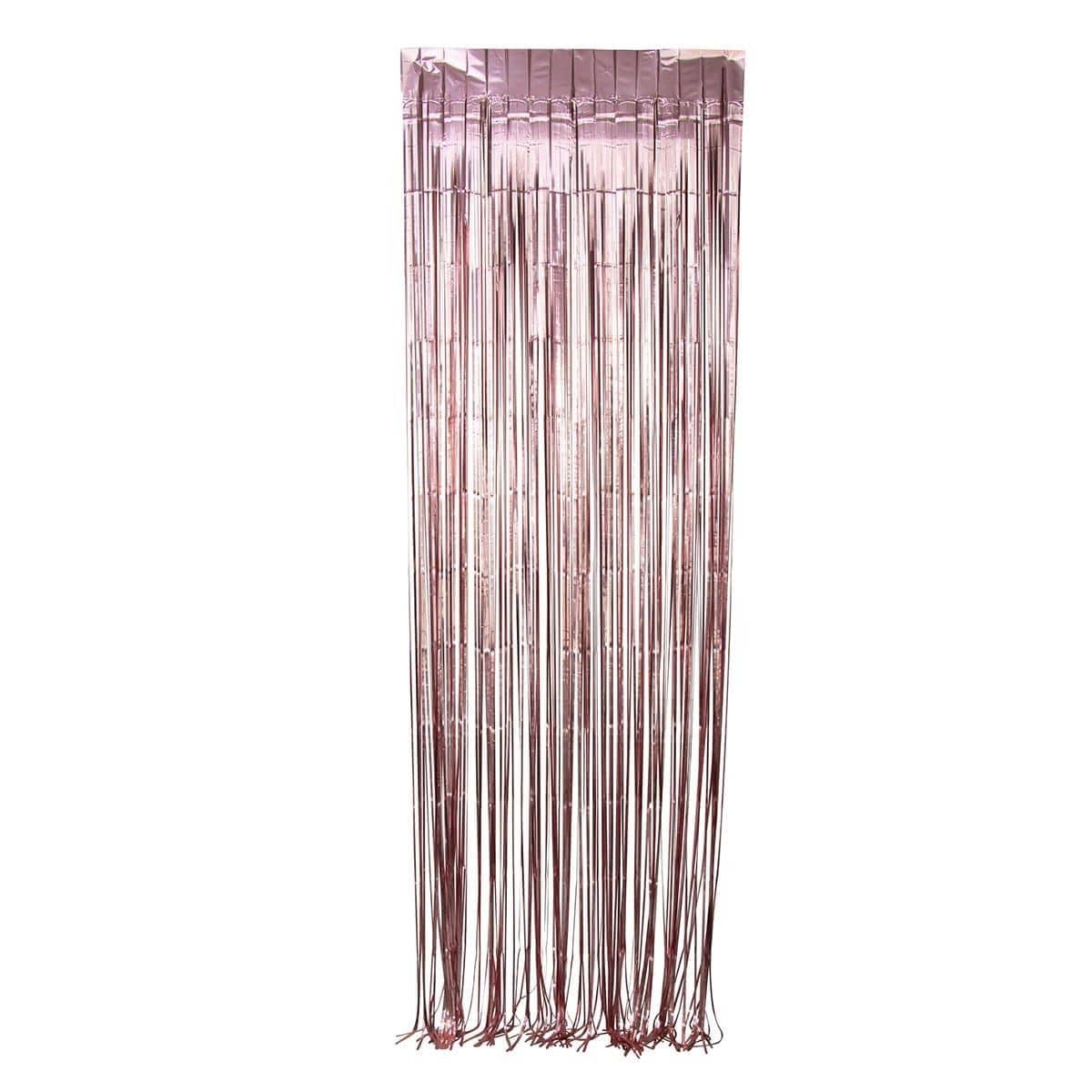 Buy Decorations Light Pink, Matte Collection, Foil Fringe Curtain sold at Party Expert