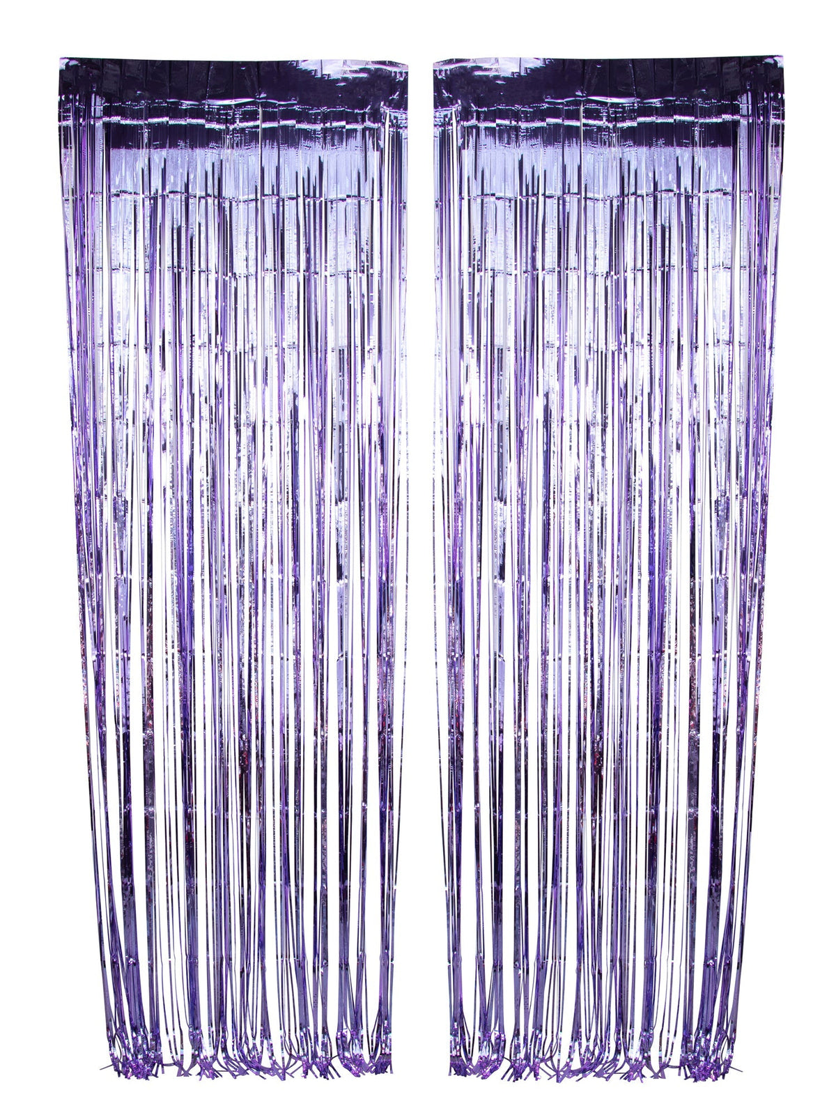 WIDE OCEAN INTERNATIONAL TRADE BEIJING CO., LTD Decorations Light Purple Foil Fringe Curtain, 2 Count 810077650035