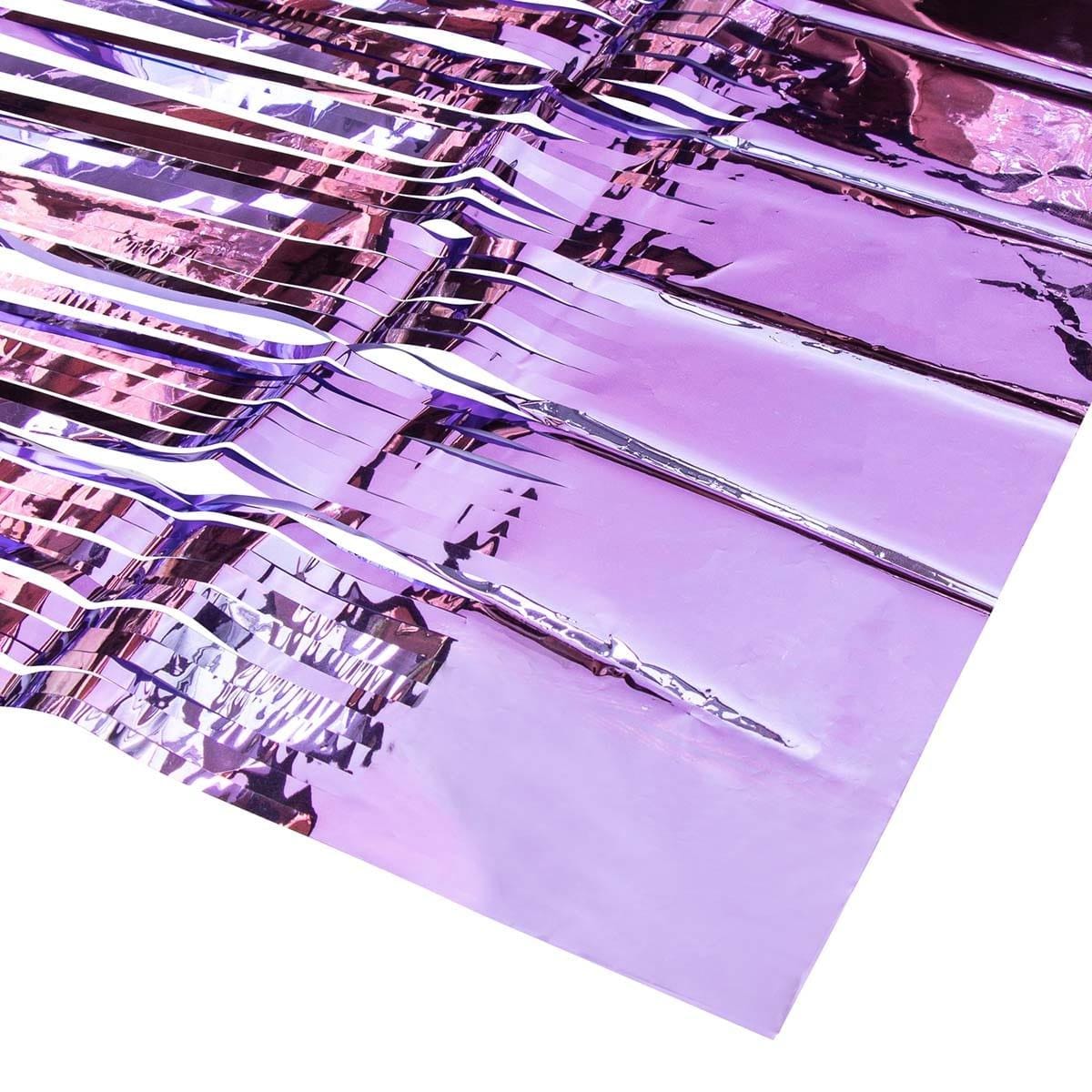 Light Purple Foil Fringe Curtain Party Expert