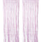 WIDE OCEAN INTERNATIONAL TRADE BEIJING CO., LTD Decorations Pastel Light Pink Foil Fringe Curtain, 2 Count 810077650103