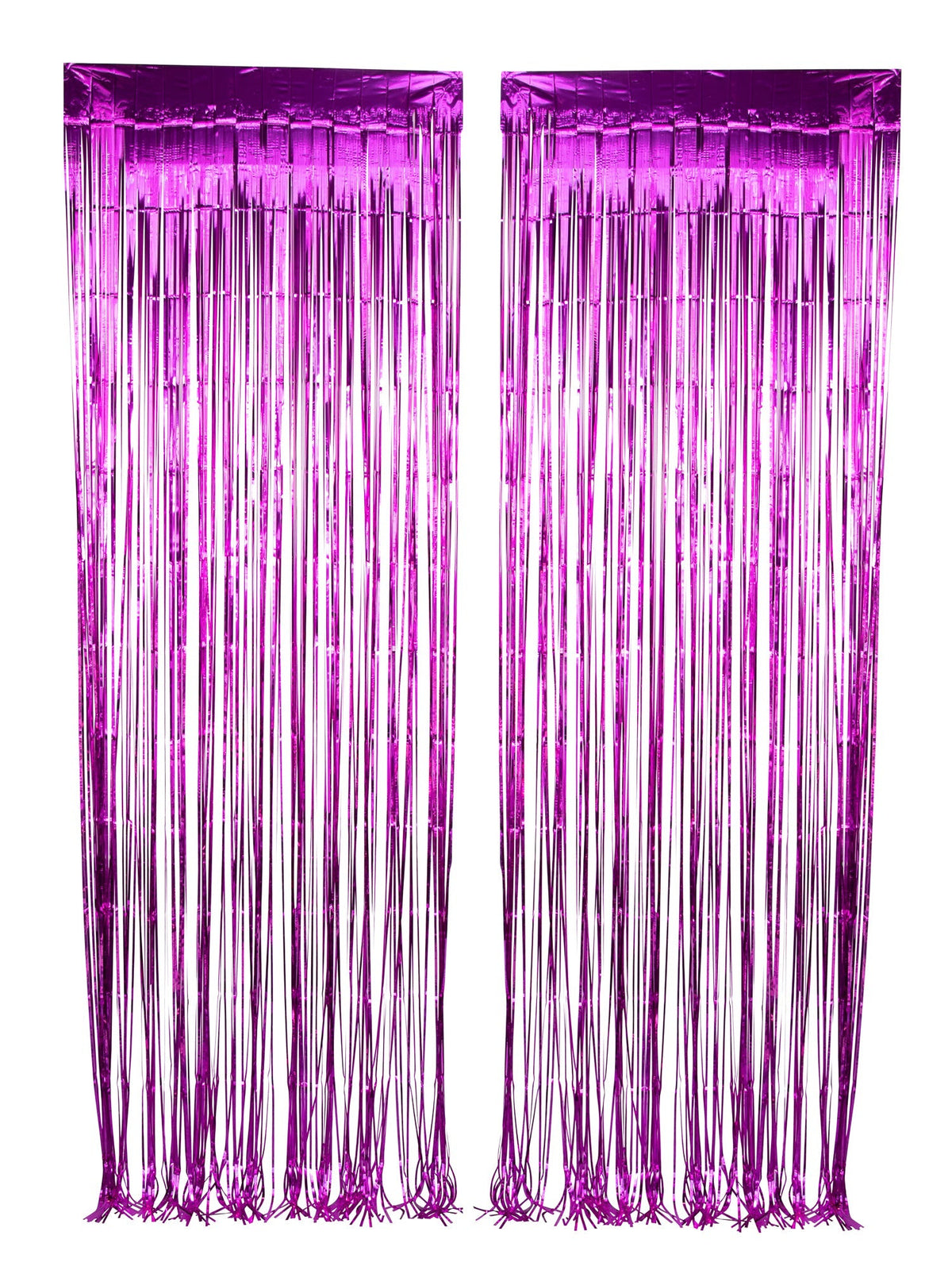 WIDE OCEAN INTERNATIONAL TRADE BEIJING CO., LTD Decorations Purple Foil Fringe Curtain, 2 Count 810064199998