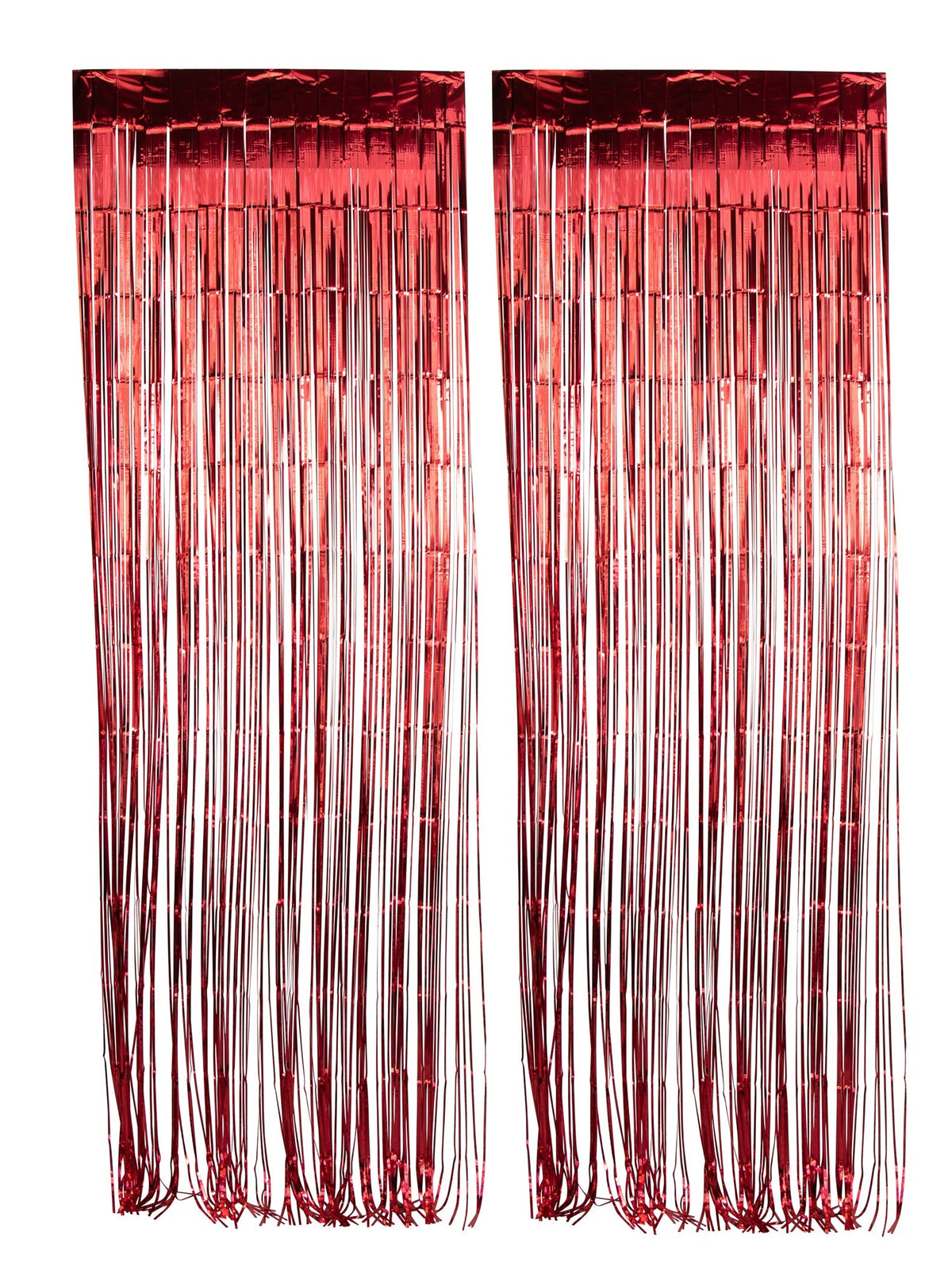 WIDE OCEAN INTERNATIONAL TRADE BEIJING CO., LTD Décorations Red Foil Fringe Curtain, 2 Count 810064199974