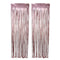 Buy Decorations Rose Gold, Matte Collection, Foil Fringe Curtain, 2 Count sold at Party Expert