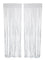 WIDE OCEAN INTERNATIONAL TRADE BEIJING CO., LTD Decorations White, Macaroon Collection, Foil Fringe Curtain, 2 Count 810077650226