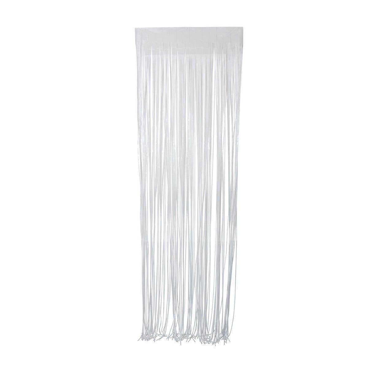 Buy Decorations White, Macaroon Collection, Foil Fringe Curtain sold at Party Expert