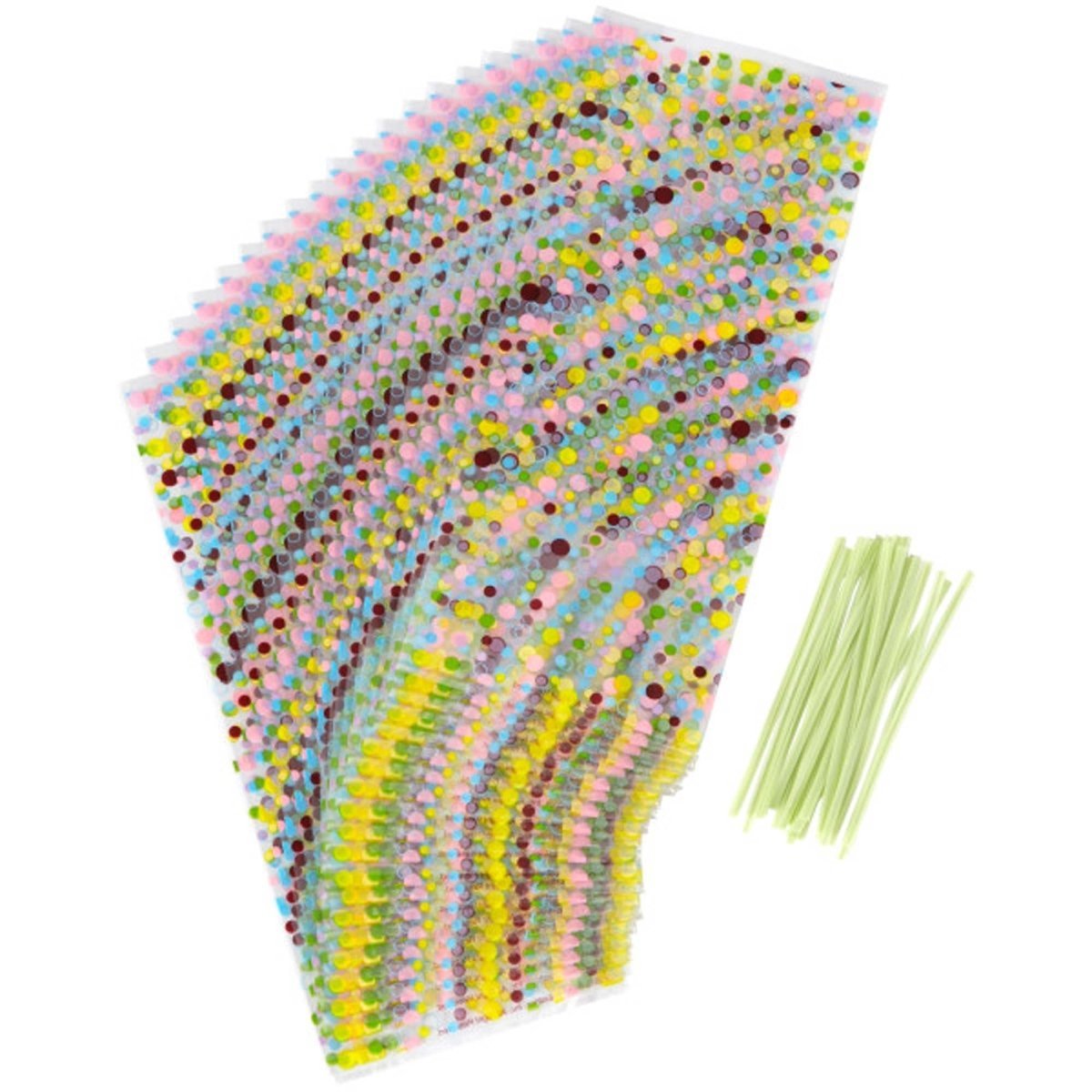 WILTON INDUSTRIES Cake Supplies Dots Sweet Cello Bags, 20 Count