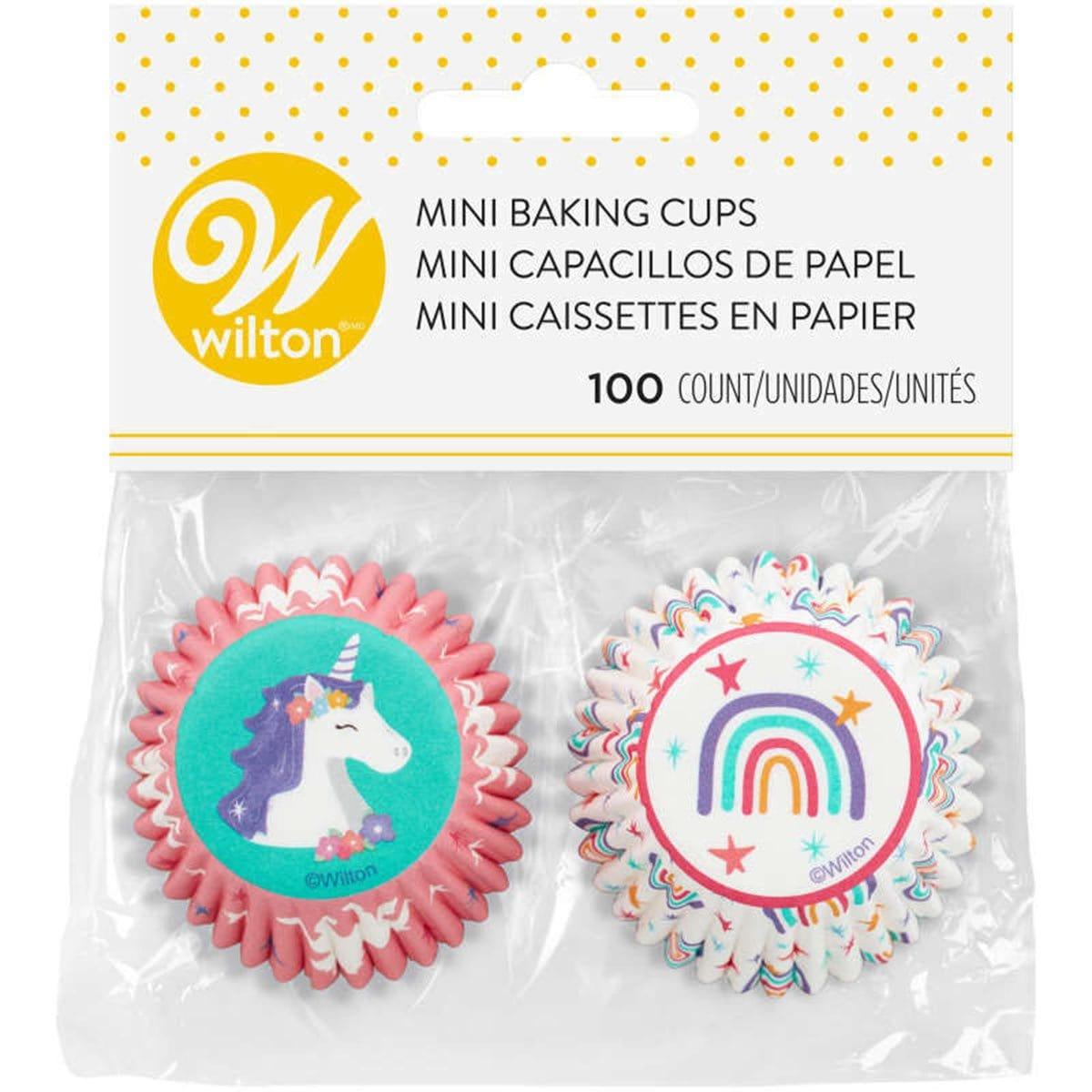 Buy Cake Supplies Unicorn Mini Baking Cups, 100 Count sold at Party Expert