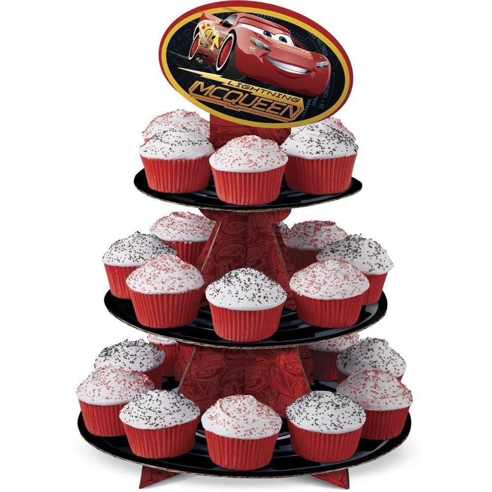 Buy Kids Birthday Cars 3 cupcake stand sold at Party Expert