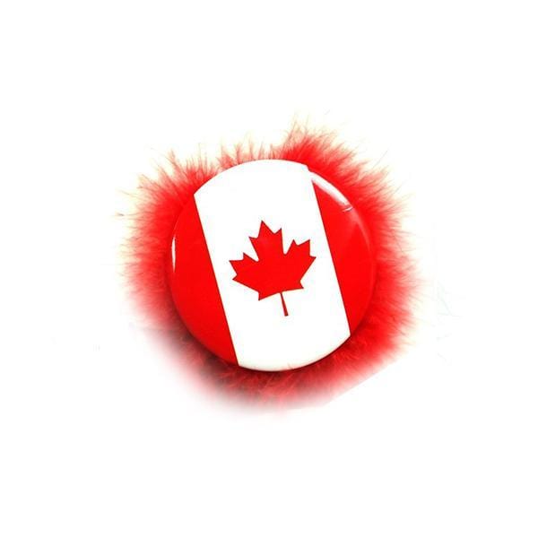 Buy Canada Day Canada - Flag Print Pin With Feathers sold at Party Expert