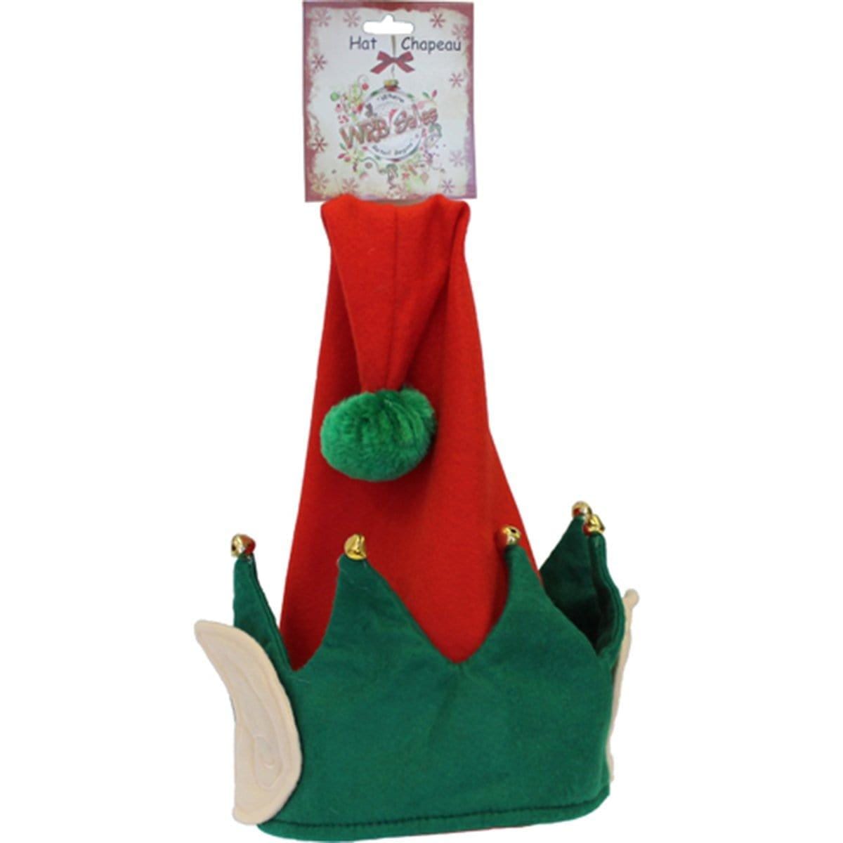 Buy Christmas Elf Hat W/ears & Bells sold at Party Expert