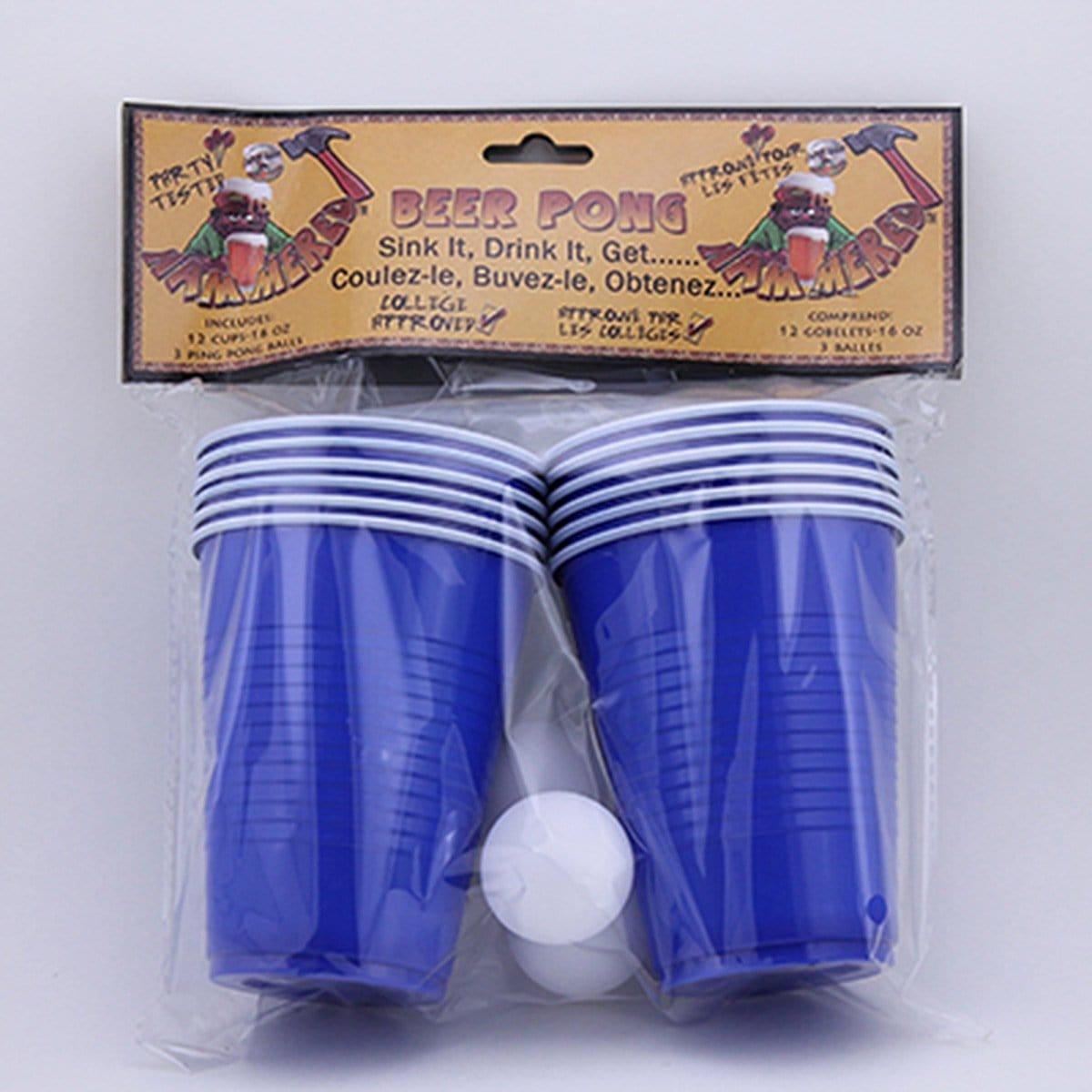 Buy Novelties Blue Beer Pong Game Set sold at Party Expert