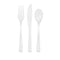UNIQUE PARTY FAVORS Disposable-Plasticware Clear Plastic Cutlery Set, 18 Count