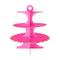 YIWU SANDY PAPER PRODUCTS CO., LTD Everyday Entertaining Cupcake Stand 3 Tiers, Hot Pink