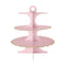 YIWU SANDY PAPER PRODUCTS CO., LTD Everyday Entertaining Cupcake Stand 3 Tiers, Light Pink