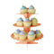 YIWU SANDY PAPER PRODUCTS CO., LTD Everyday Entertaining Cupcake Stand 3 Tiers, Orange