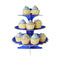 YIWU SANDY PAPER PRODUCTS CO., LTD Everyday Entertaining Cupcake Stand 3 Tiers, Royal Blue