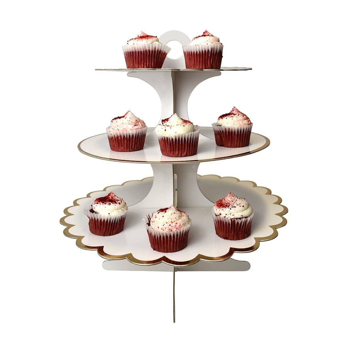 Buy Cake Supplies Cake Stand 3 Tiers - White sold at Party Expert