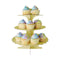 YIWU SANDY PAPER PRODUCTS CO., LTD Everyday Entertaining Cupcake Stand 3 Tiers, Yellow