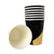 Buy Everyday Entertaining Cups 9 Oz.- Black & Gold - 8/Pk sold at Party Expert