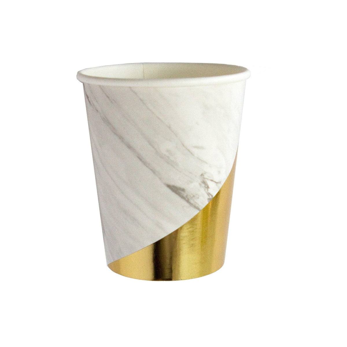 Buy everyday Entertaining Cups 9 Oz. - White Marble - 8/Pk sold at Party Expert