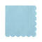 YIWU SANDY PAPER PRODUCTS CO., LTD Everyday Entertaining Flower Edge Light Blue Lunch Napkins, 16 Count