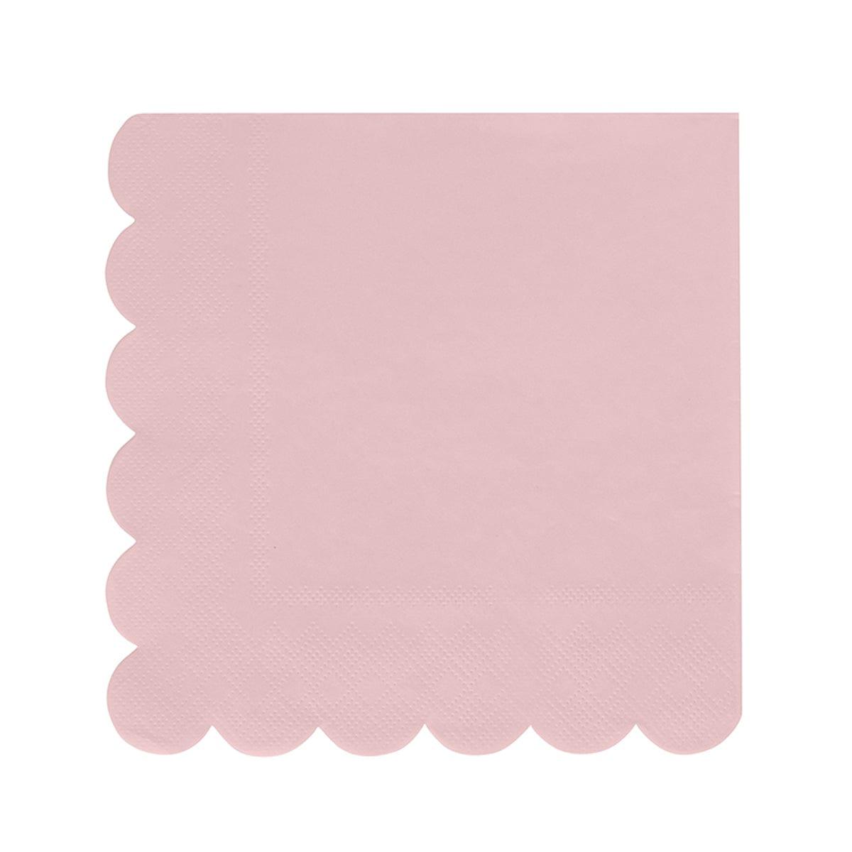 YIWU SANDY PAPER PRODUCTS CO., LTD Everyday Entertaining Flower Edge Light Pink Lunch Napkins, 16 Count