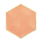 YIWU SANDY PAPER PRODUCTS CO., LTD Everyday Entertaining Hexagon Orange Plates, 7 Inches, 8 Count
