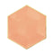 YIWU SANDY PAPER PRODUCTS CO., LTD Everyday Entertaining Hexagon Orange Plates, 7 Inches, 8 Count