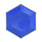 YIWU SANDY PAPER PRODUCTS CO., LTD Everyday Entertaining Hexagon Royal Blue Plates, 9 Inches, 8 Count