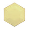YIWU SANDY PAPER PRODUCTS CO., LTD Everyday Entertaining Hexagon Yellow Plates, 7 Inches, 8 Count