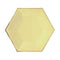 YIWU SANDY PAPER PRODUCTS CO., LTD Everyday Entertaining Hexagon Yellow Plates, 9 Inches, 8 Count
