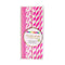 YIWU SANDY PAPER PRODUCTS CO., LTD Everyday Entertaining Hot Pink And White Paper Straws, 24 Count