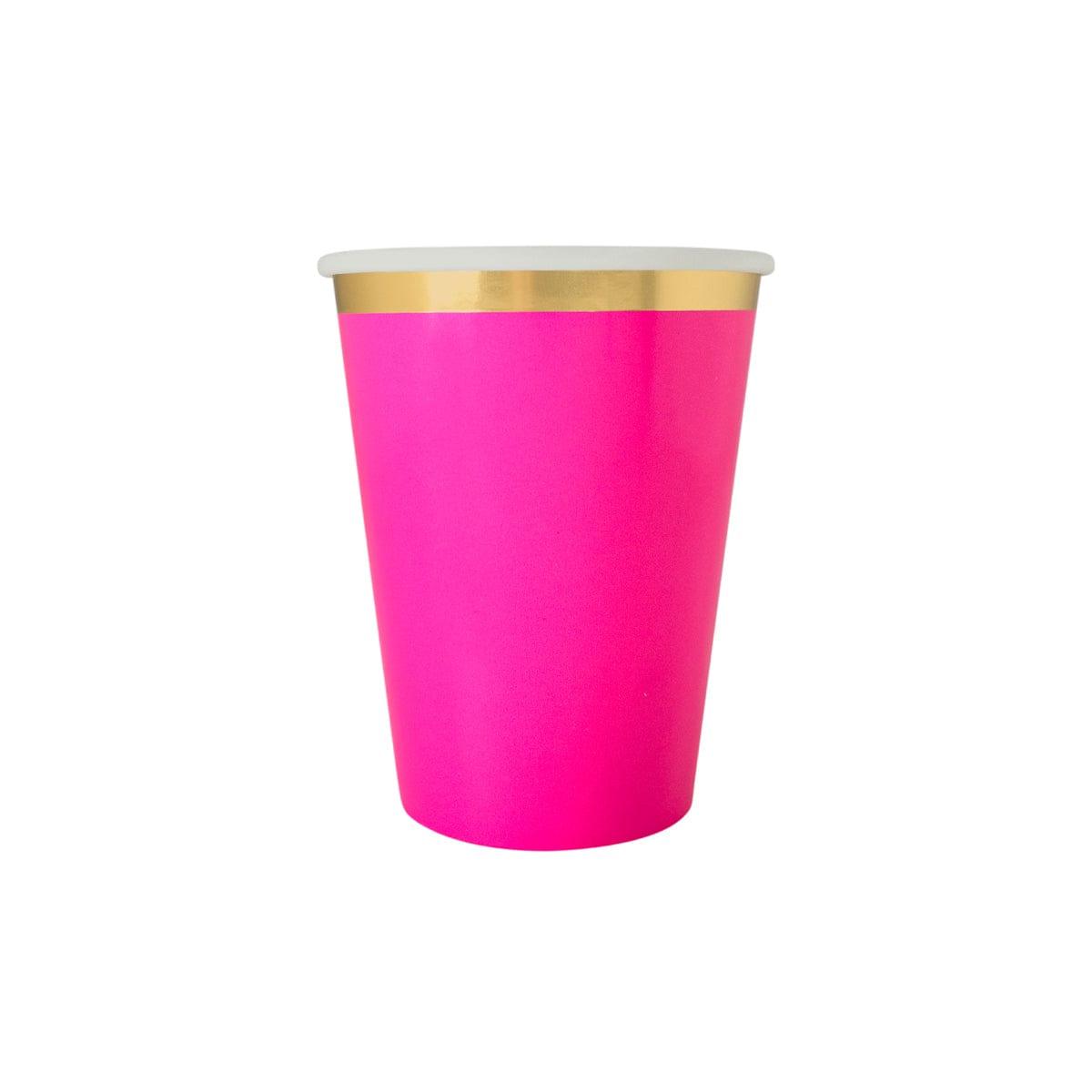 YIWU SANDY PAPER PRODUCTS CO., LTD Everyday Entertaining Hot Pink Cups, 9 Oz, 8 Count