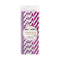 YIWU SANDY PAPER PRODUCTS CO., LTD Everyday Entertaining Lavander And White Paper Straws, 24 Count