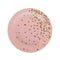 YIWU SANDY PAPER PRODUCTS CO., LTD Everyday Entertaining Light Pink Confetti Explosion Plates, 7 Inches, 8 Count