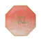 YIWU SANDY PAPER PRODUCTS CO., LTD Everyday Entertaining Ombre Coral Octagon Plates, 9 Inches, 8 Count