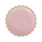 YIWU SANDY PAPER PRODUCTS CO., LTD Everyday Entertaining Pink Flowers Gold Edge Plates, 9 Inches, 8 Count
