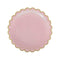 YIWU SANDY PAPER PRODUCTS CO., LTD Everyday Entertaining Pink Flowers Gold Edge Plates, 9 Inches, 8 Count