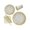 Buy Everyday Entertaining Plates 9''-  Gold Confetti - 8/Pk sold at Party Expert