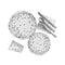Buy Everyday Entertaining Plates 9'' - Silver Confetti - 8/Pk sold at Party Expert