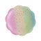YIWU SANDY PAPER PRODUCTS CO., LTD Everyday Entertaining Rainbow Flowers Confetti Plates, 7 Inches, 8 Count