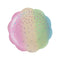 YIWU SANDY PAPER PRODUCTS CO., LTD Everyday Entertaining Rainbow Flowers Confetti Plates, 7 Inches, 8 Count