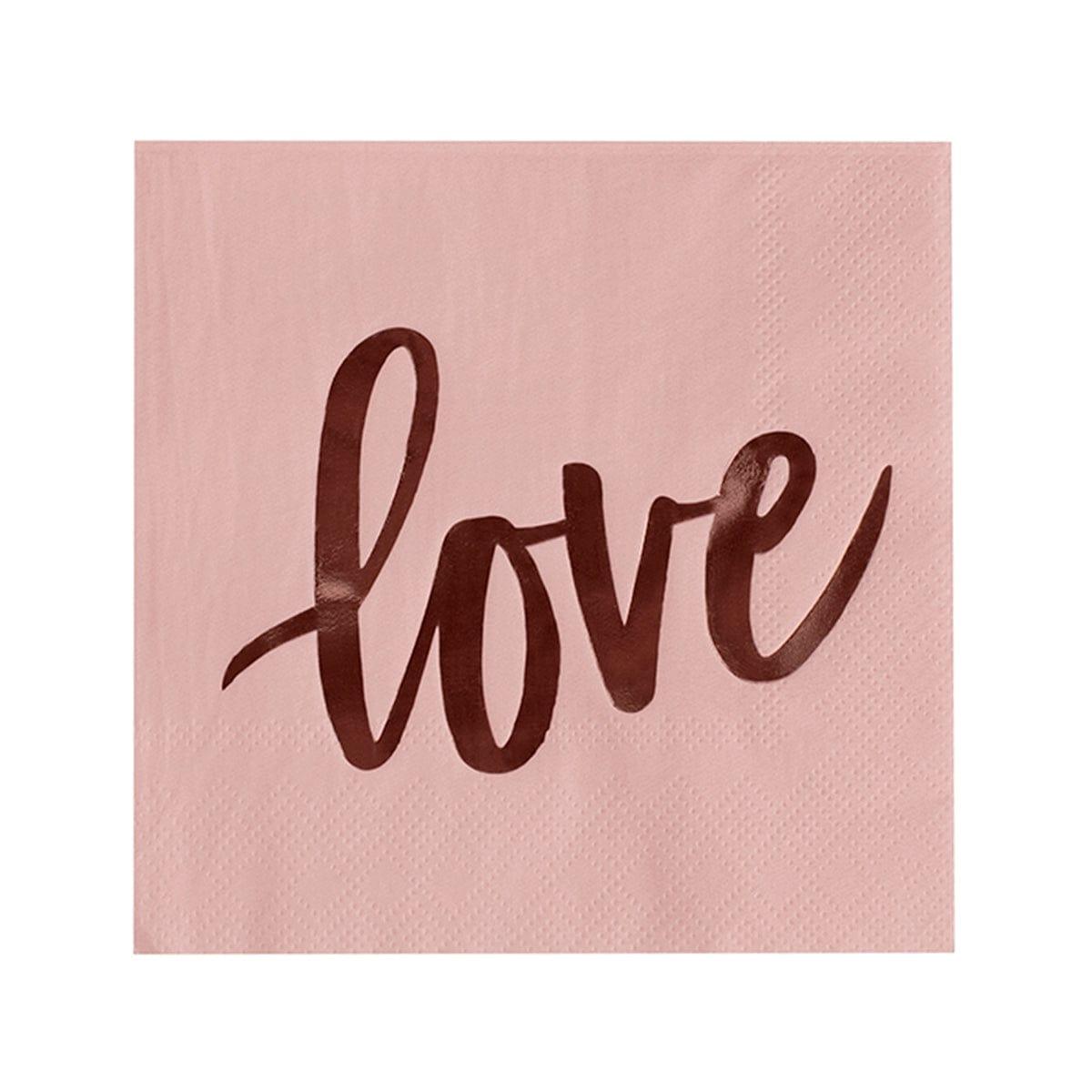 YIWU SANDY PAPER PRODUCTS CO., LTD Everyday Entertaining Soft Rose Gold Beverage Napkins, 16 Count