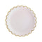 YIWU SANDY PAPER PRODUCTS CO., LTD Everyday Entertaining White Flowers Gold Edge Plates, 7 inches, 8 Count