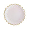 YIWU SANDY PAPER PRODUCTS CO., LTD Everyday Entertaining White Flowers Gold Edge Plates, 9 Inches, 8 Count
