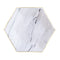 YIWU SANDY PAPER PRODUCTS CO., LTD Everyday Entertaining White Marble Plates, 7 Inches, 8 Count 810077651117